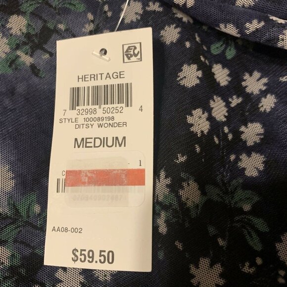 I.N.C. Size Medium. New With Tags. $59.50.Sheer Lined Elastic Neck & Cuffs. B33 - Picture 8 of 8